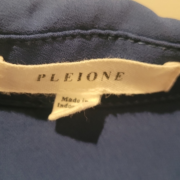 Pleione Long Sleeve Blouses Size XL V Neck - Picture 5 of 8